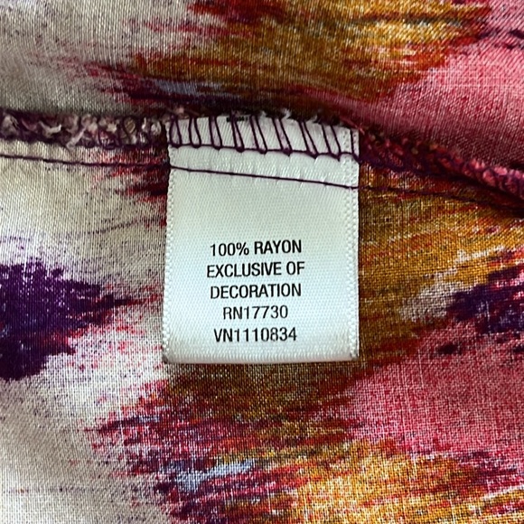 Mossimo Rayon Crochet, Wood Bead Colorful Zig Zag Halter Maxi Dress, Size Medium - Picture 13 of 13
